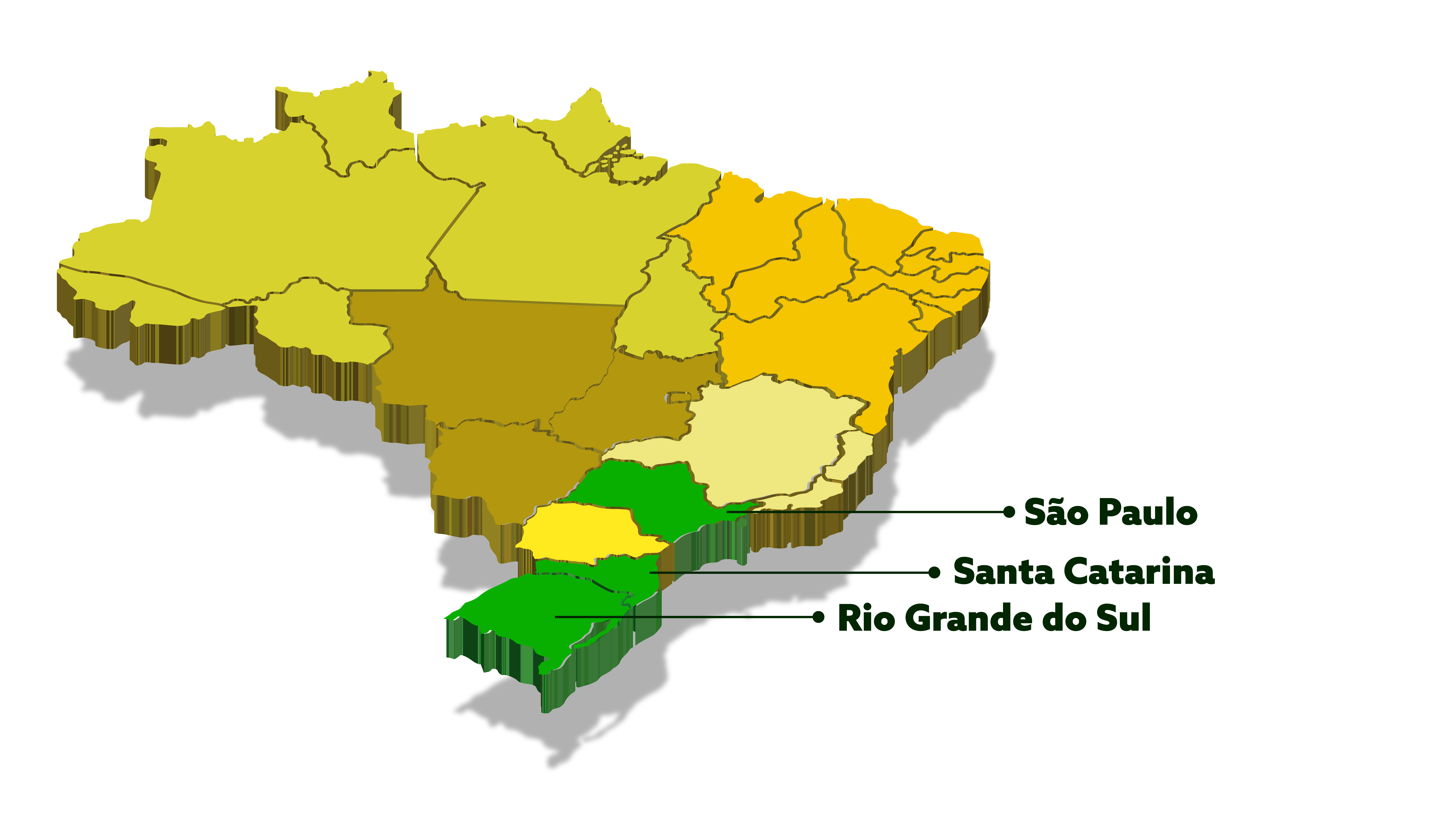 Mapa das rotas da Banana